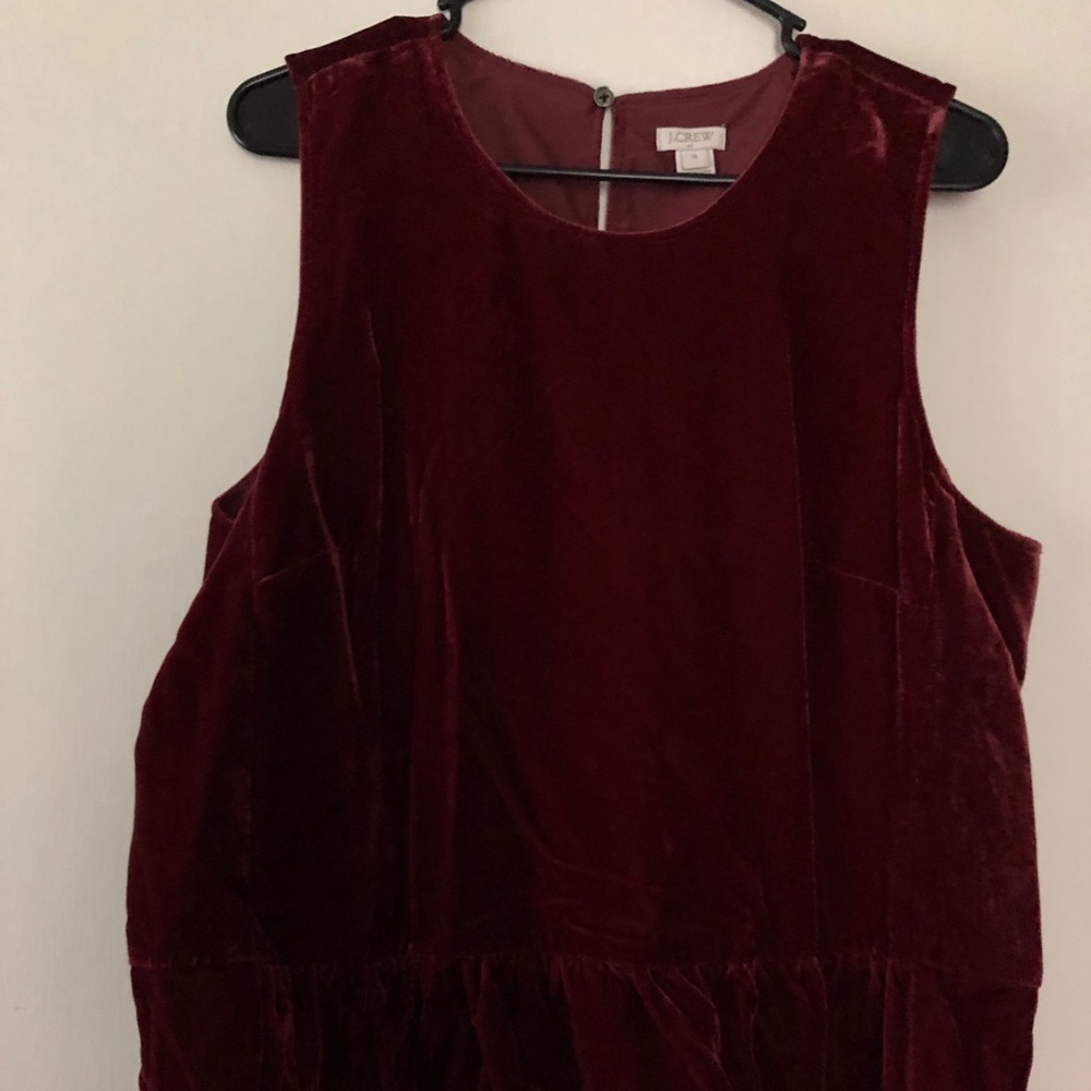 Peplum Jcrew top velvet